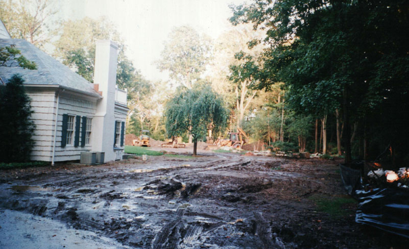 After construction. View from new pond.